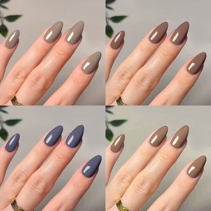Artistic stiletto nails with elegant high-gloss finish Kalsten
