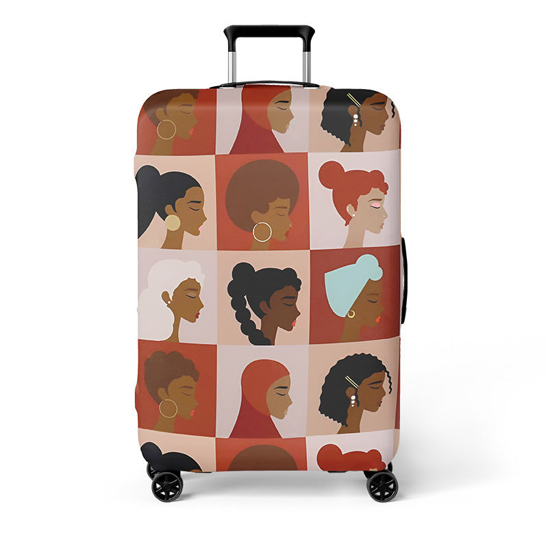 Heart-Patterned Hard Shell Luggage Kalsten