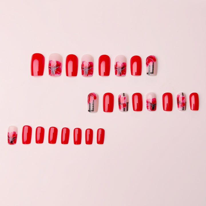Creative Art Nails with Stylish Poppy Flower Design Kalsten