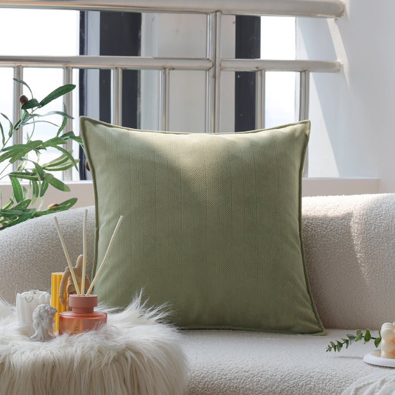 Patterned decorative cushion with textured chenille surface Kalsten