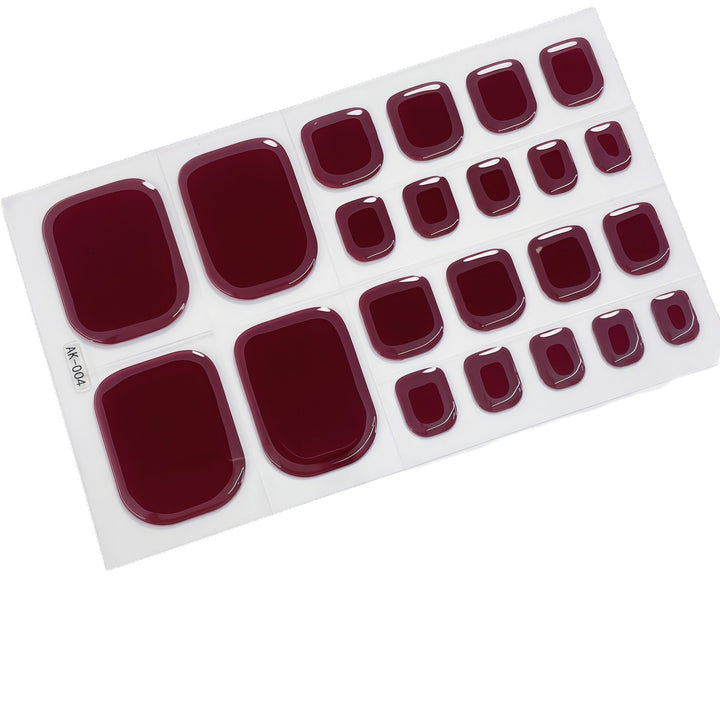 UV-Free Glossy Press-On Nail Wraps