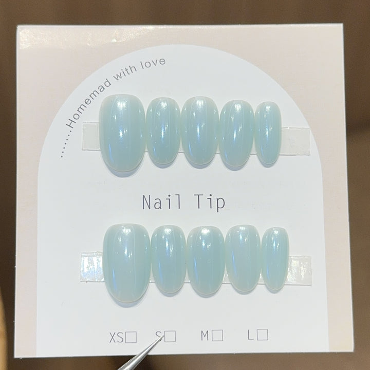 Artifical Nail Tips with Shimmering Effect Kalsten