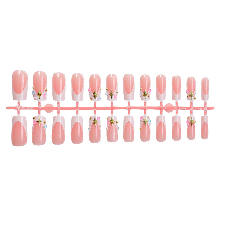 Decorative Press-On Nails with 3D Accents kalsten