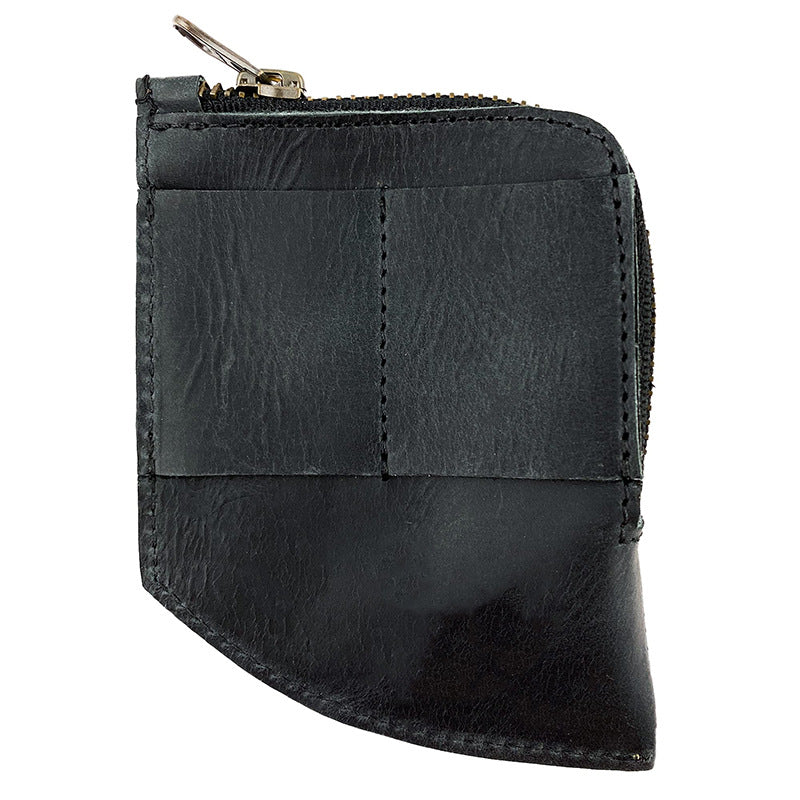Compact Zippered Leather Cardholder Wallet Kalsten