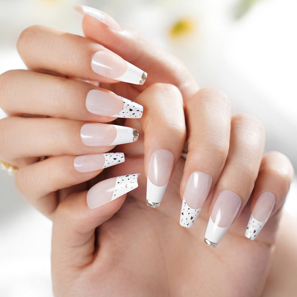 French Tip Decorative Nail Set Kalsten