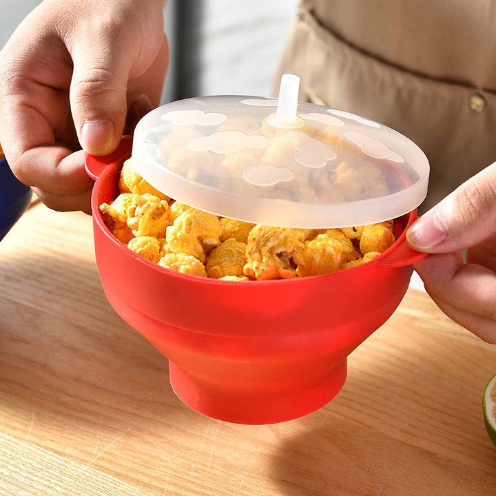 Silicone Popcorn Container with Lid Kalsten