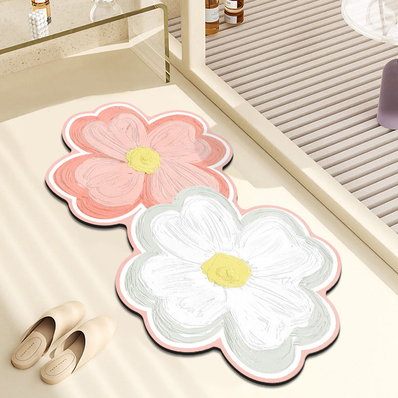 Floral Shaped Decorative Floor Mat