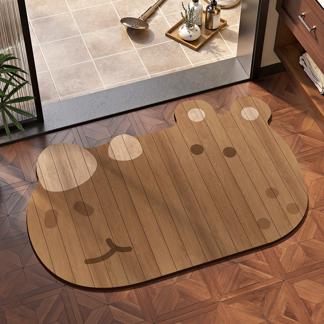 Cute Animal-Themed Bathroom Mat