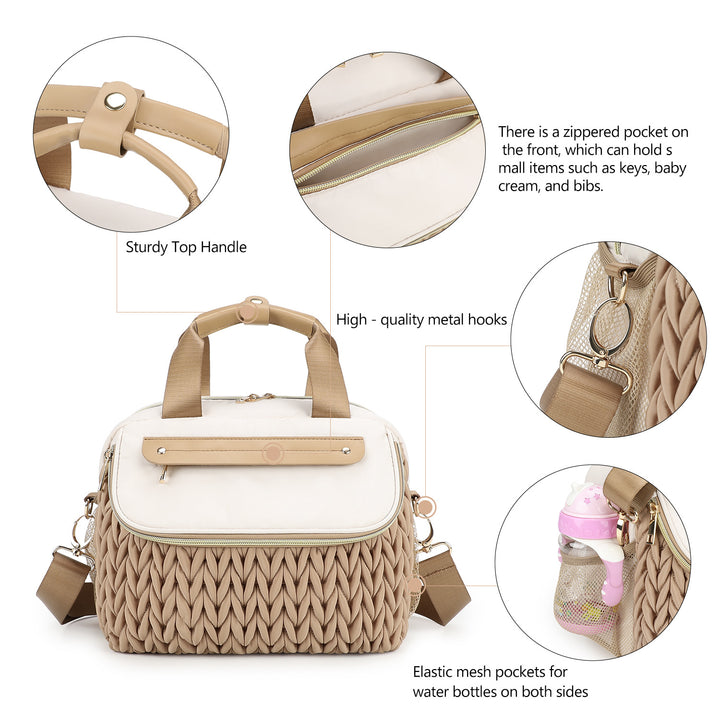 Modular handbag with braided design Kalsten