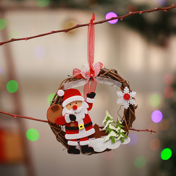 Decorative Christmas wreath with reindeer motif Kalsten