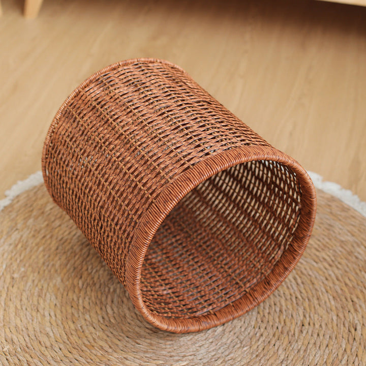 Handcrafted Natural Wicker Storage Bin Kalsten