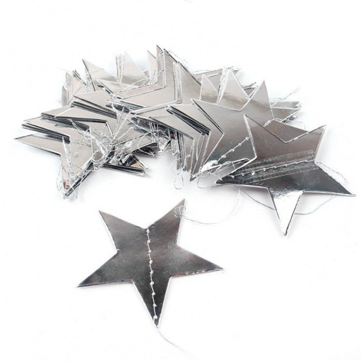 Unisex nan hanging star garlands made of metallic paper for party decoration and photo background Kalsten