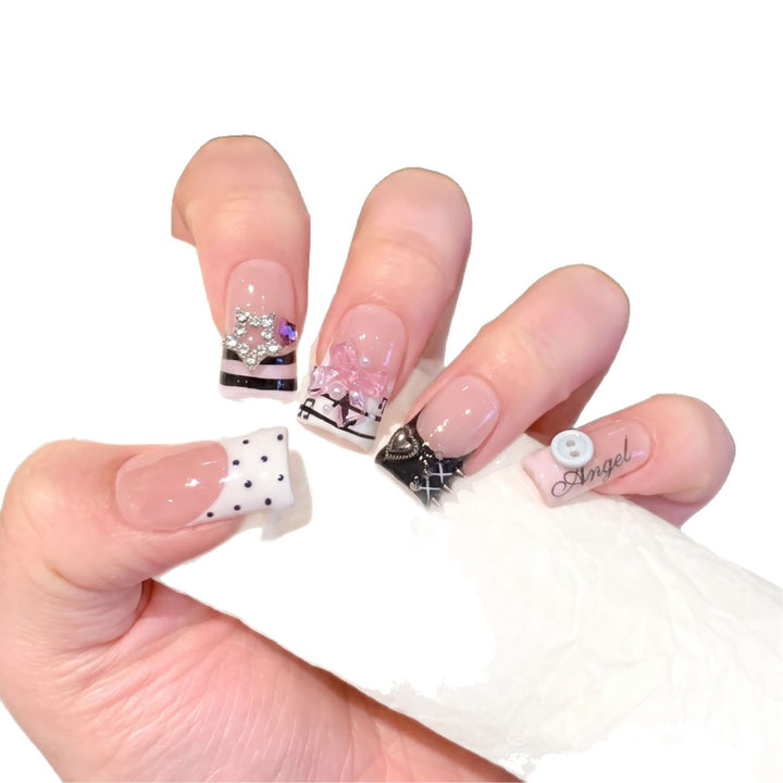 Artistic Designer Press-On Nail Set Kalsten