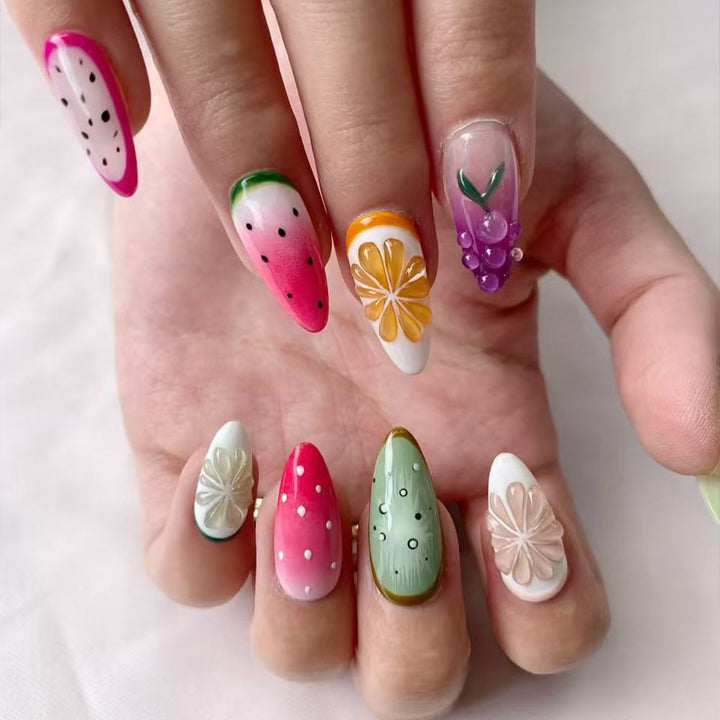 Artificial Nails in Fruity Design Kalsten