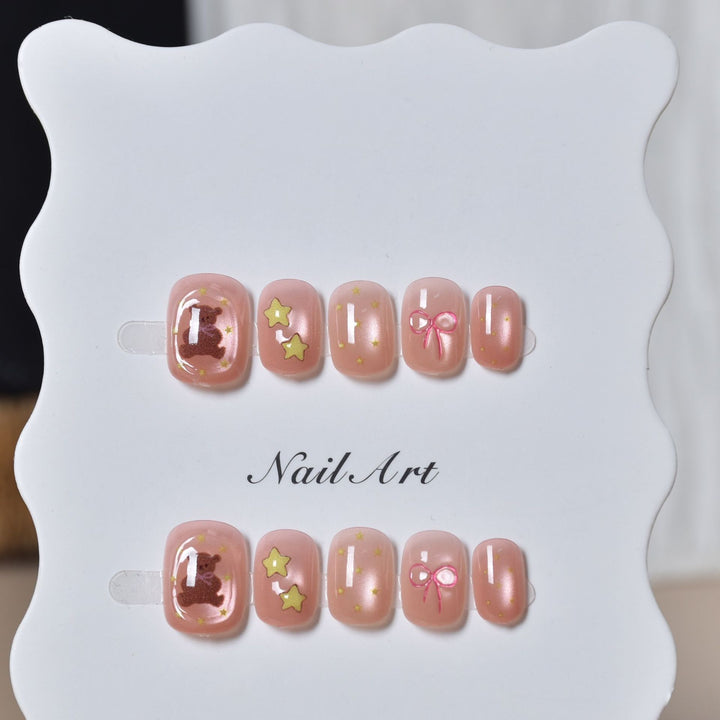 Whimsical Press-On Nail Art Kalsten
