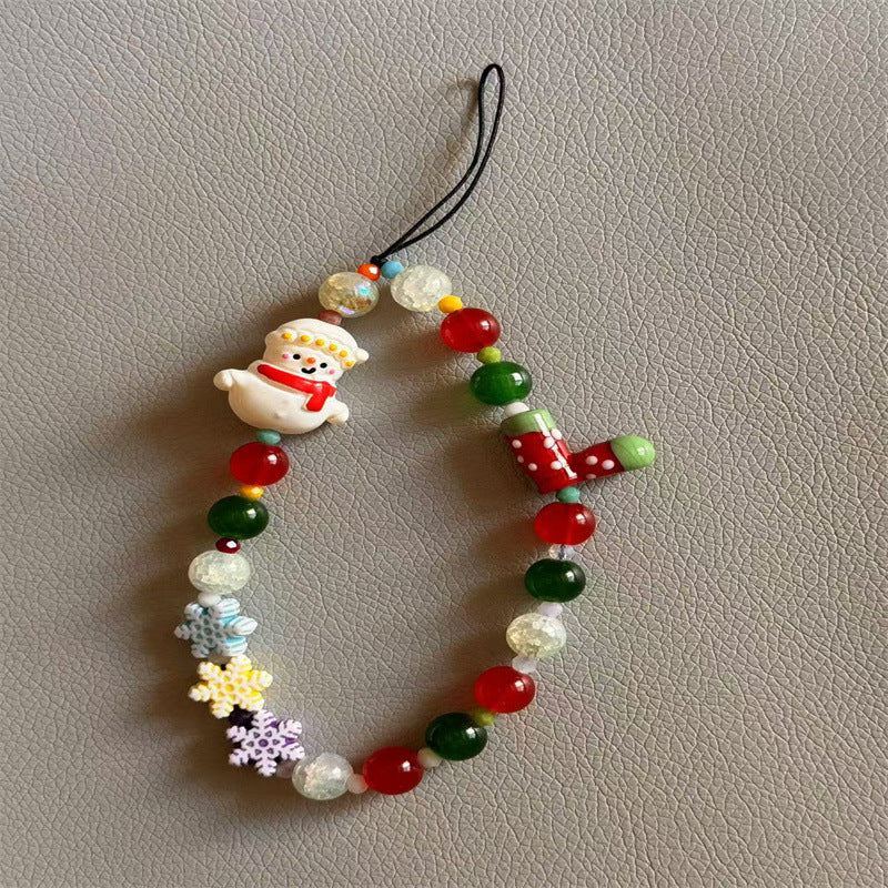 Festive Charm Beaded Phone Lanyard Kalsten