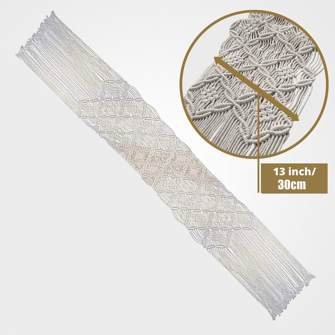 Decorative Macrame Fringe Runner Kalsten