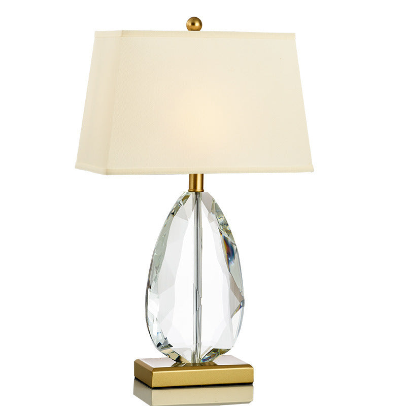 Crystal Table Lamp with Elegant Shade