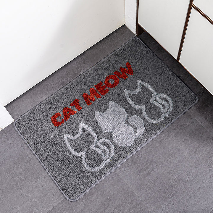 Cat-Themed Welcome Mat