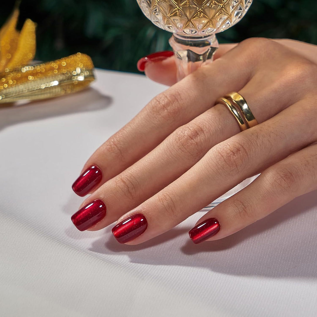Glossy Gel Press-On Nail Set Kalsten