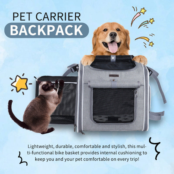 ventilated collapsible pet carrier backpack with reinforced frame Kalsten