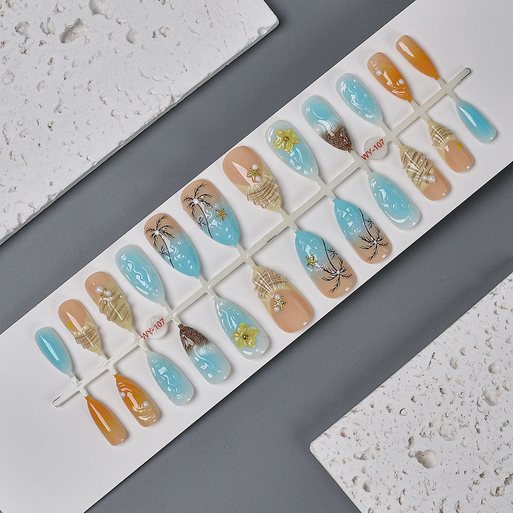 Artistic Floral-Inspired Press-On Nails Kalsten