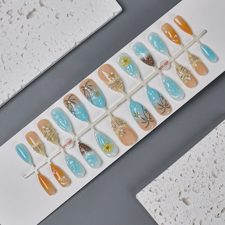 Artistic Floral-Inspired Press-On Nails Kalsten