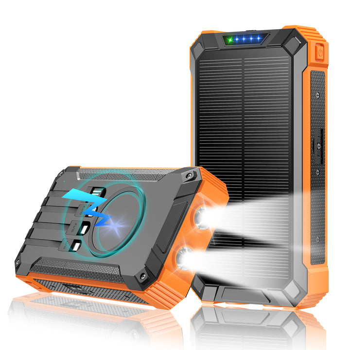 High-performance solar power bank with double LED light and fast charging function Kalsten