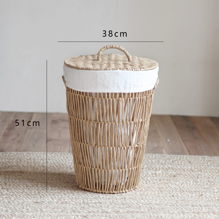 Stylish laundry basket with lid Kalsten