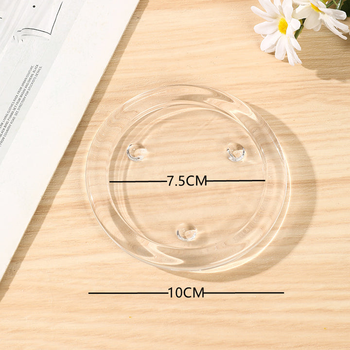 Glass Candle Holders Triple-Height Mantel Centerpiece