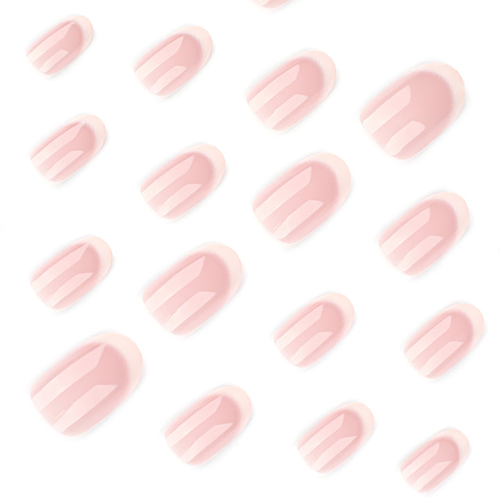 Elegant stiletto nails with classic French tip Kalsten