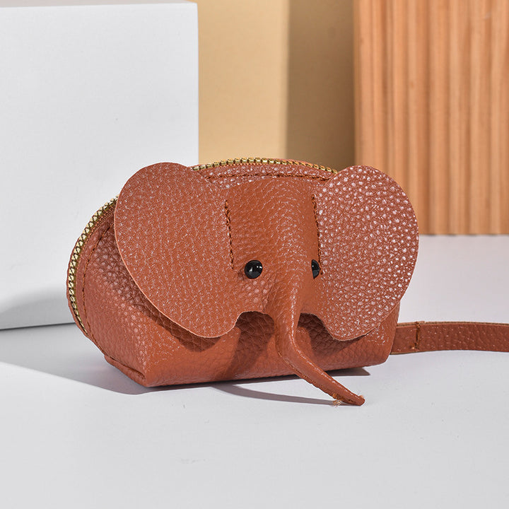 Cute Elephant-Themed Zippered Coin Purse Kalsten