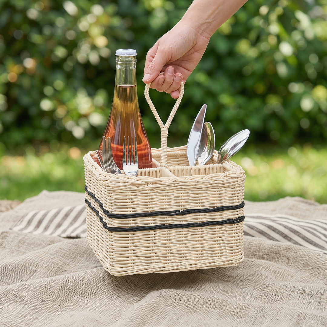 Practical storage basket with compartments Kalsten