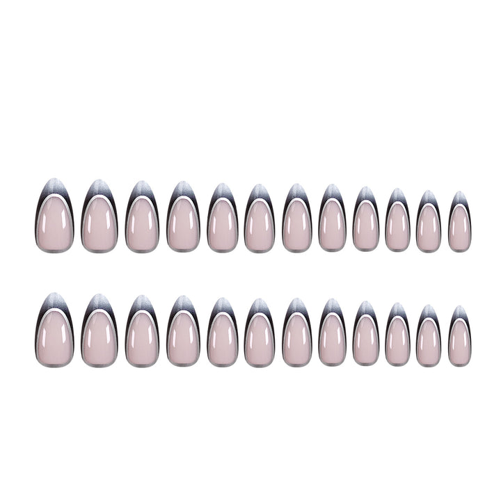 Stiletto artificial nails with elegant ombre design Kalsten