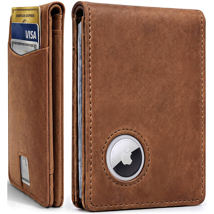 Premium Leather Wallet with AirTag Holder Kalsten