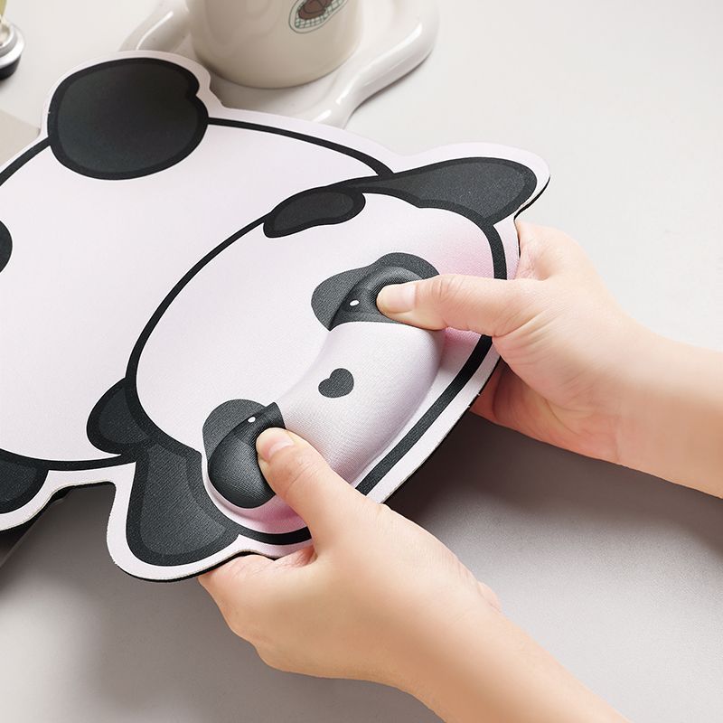 Cute Panda-Themed Ergonomic Wrist Support Mouse Pad