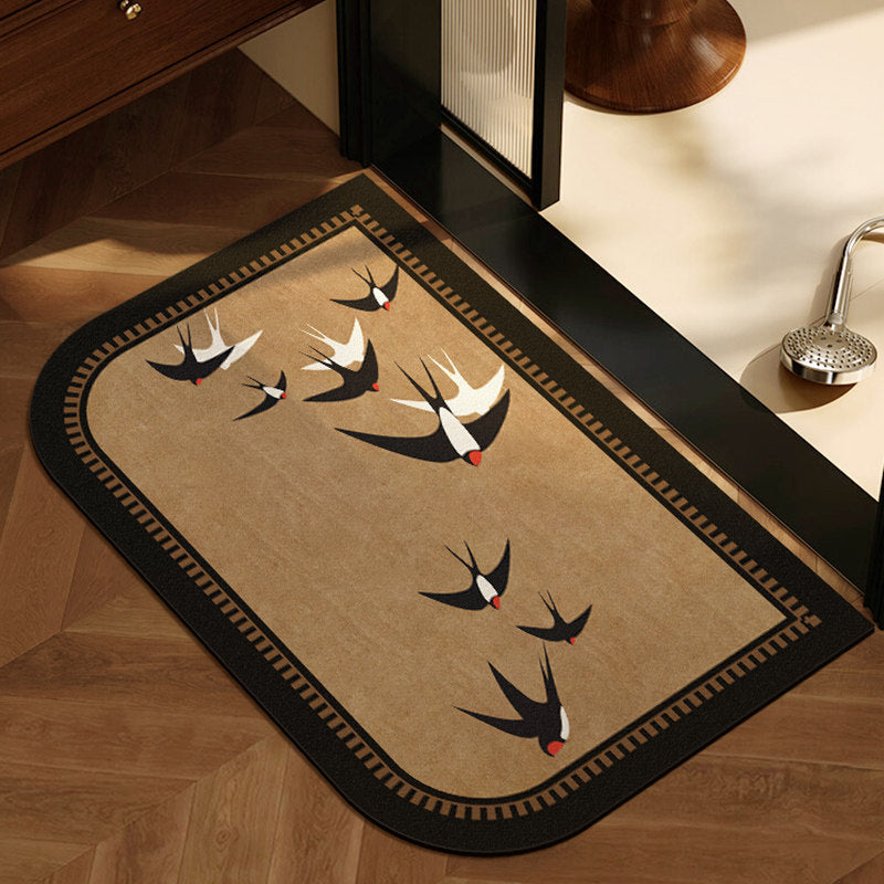 Decorative Bird Theme Rug