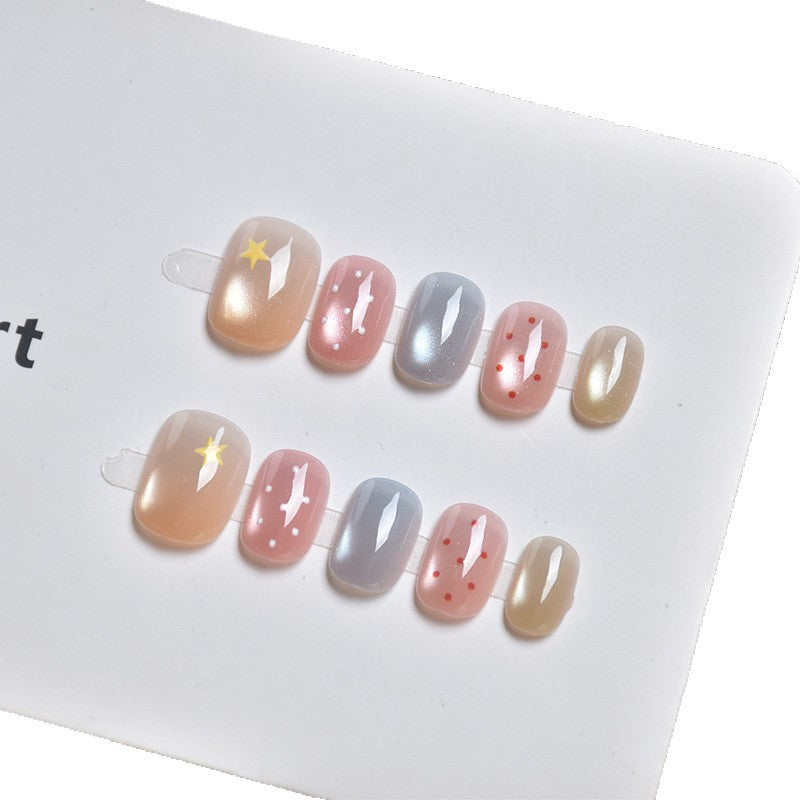 Artistic Mixed Design Press-On Nail Set Kalsten