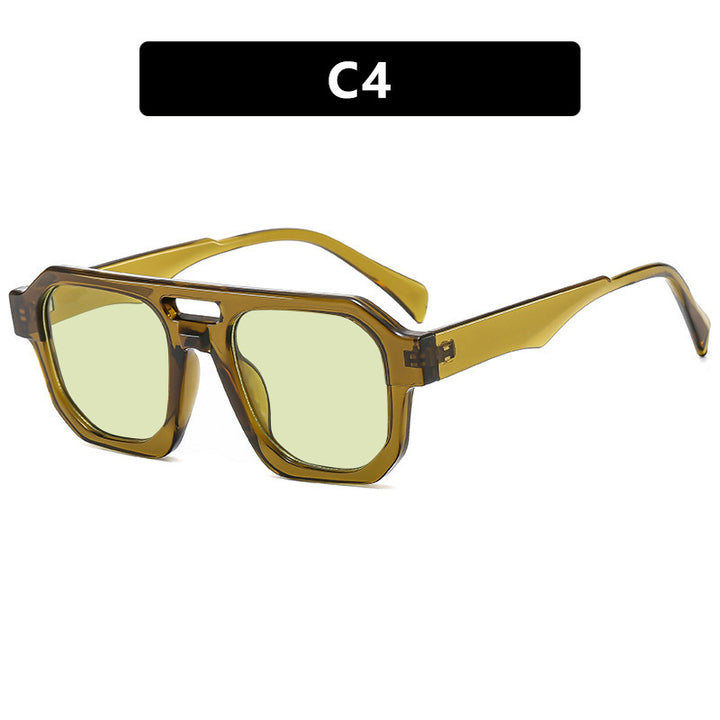Women's modern sunglasses with square frame and UV protection Kalsten