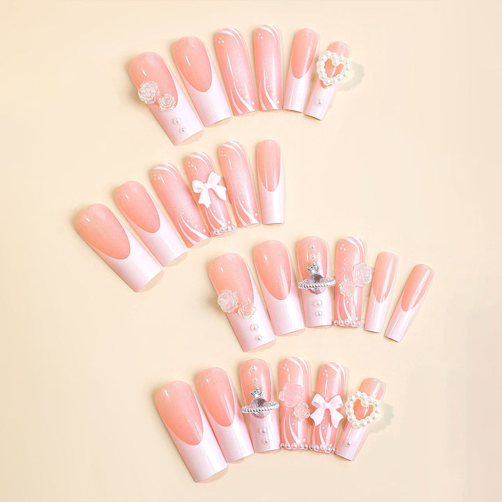 Elegant Full-Cover Press-On Nail Set Kalsten