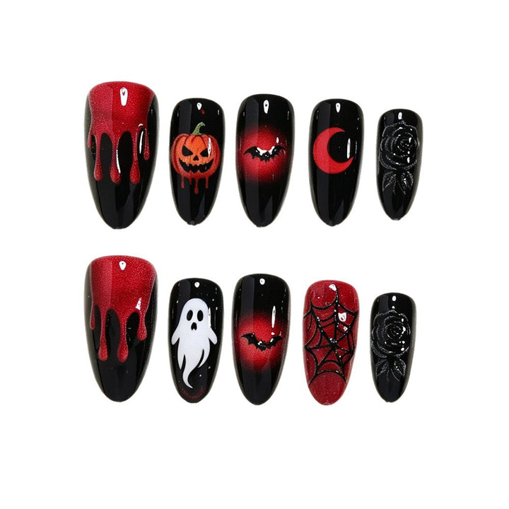 Festive Halloween-Themed Nail Art Set Kalsten