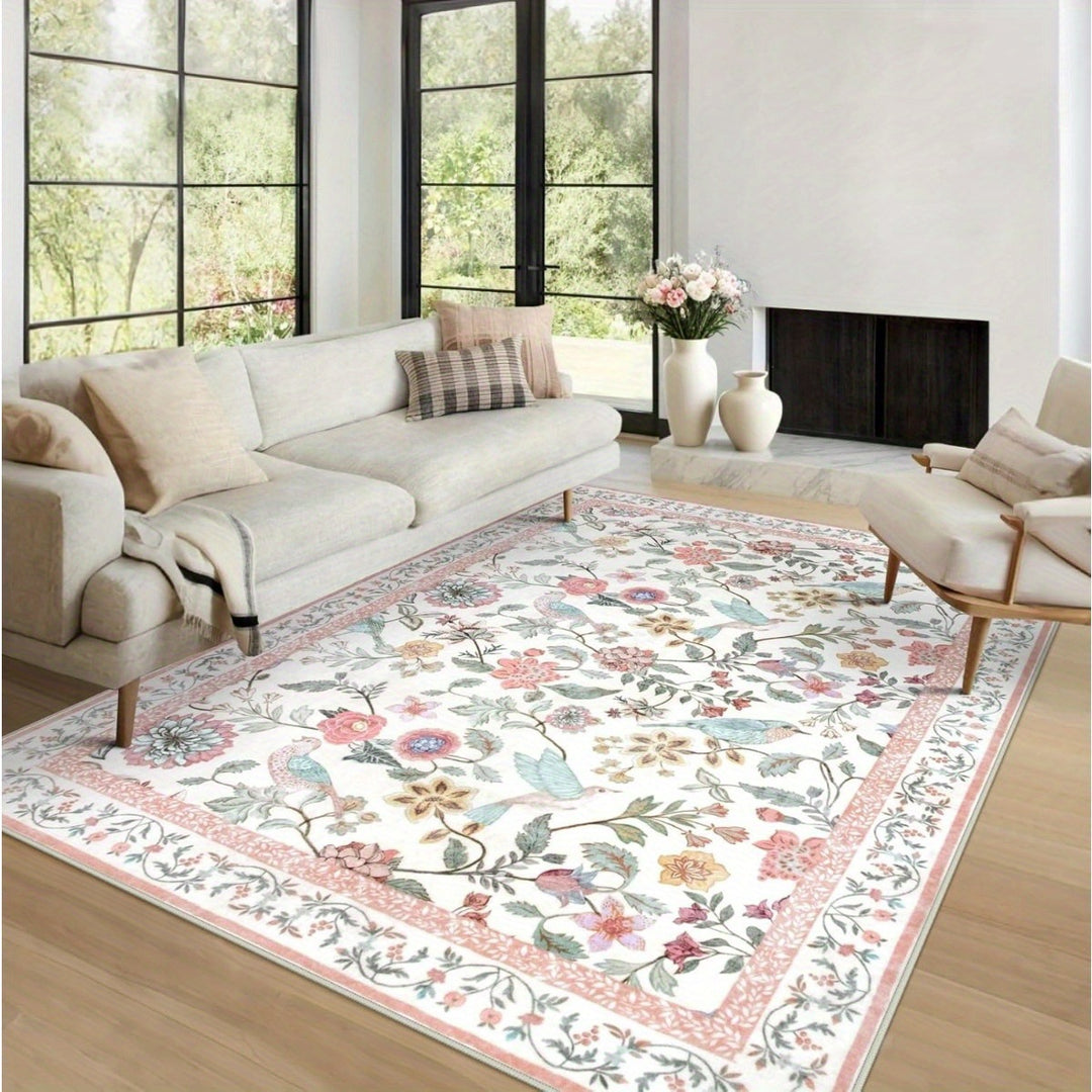 Floral Patterned Area Rug