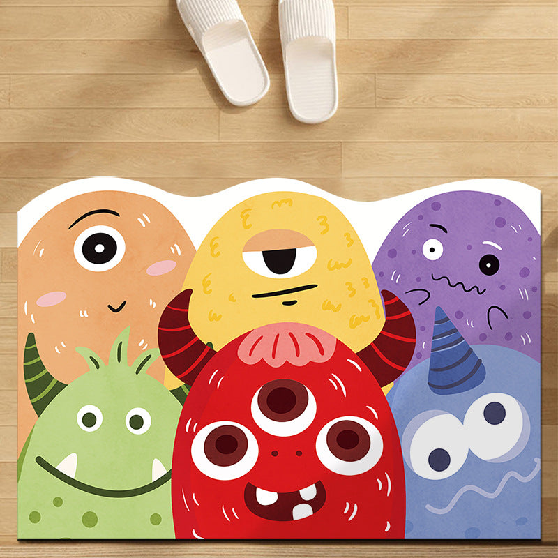 Playful Cartoon-Themed Area Mat
