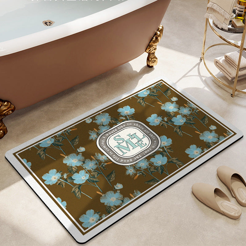 Floral Decorative Bath Mat