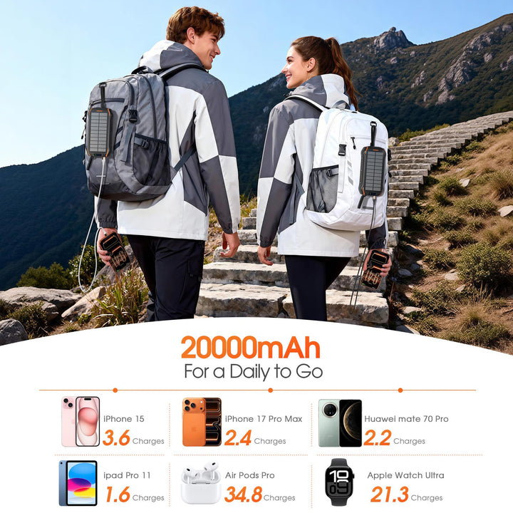 Robust solar power bank with fast charging function and integrated LED lamp Kalsten