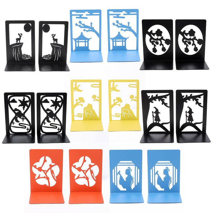 Artistic Deer-Themed Book Ends