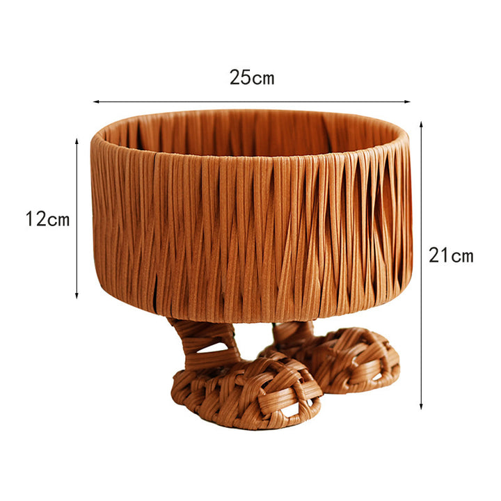 Handcrafted natural material storage basket Kalsten