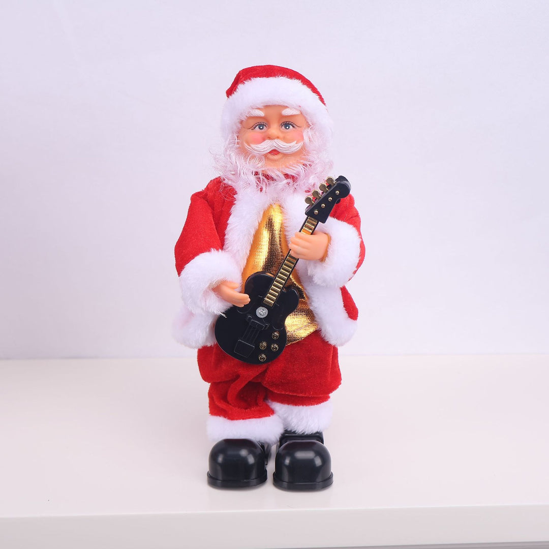 Decorative Santa Claus figure with saxophone