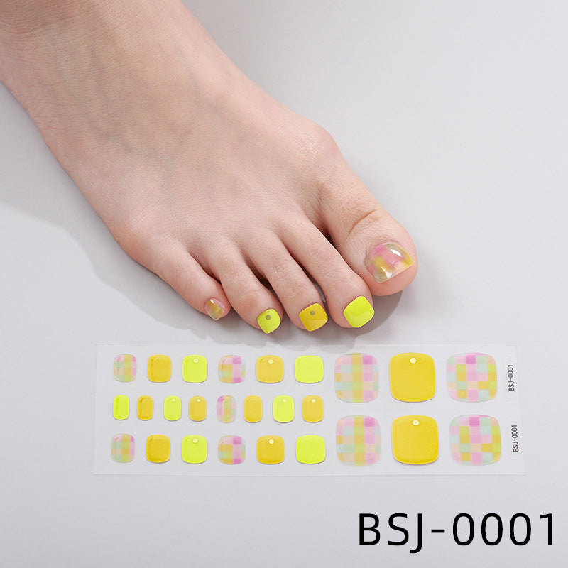 Decorative Press-On Toenail Art