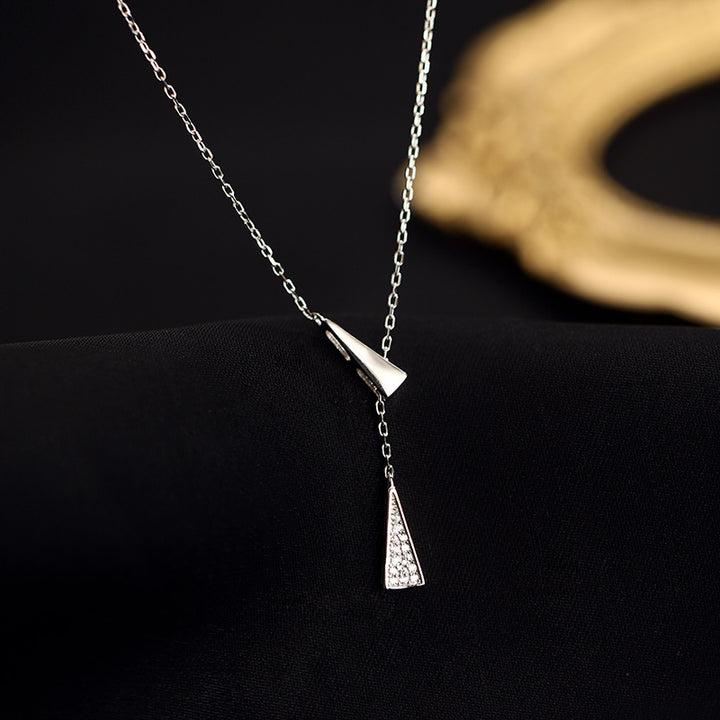 Modern Geometric Drop Necklace Kalsten